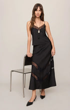 Load image into Gallery viewer, Kori Lace Inset Skirt - Black