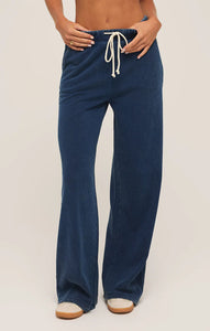 Hunter Knit Denim Pant in Dark Indigo