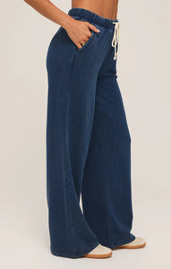 Hunter Knit Denim Pant in Dark Indigo