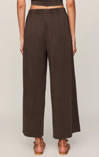 Load image into Gallery viewer, Scout Jersey Crop Flare Pant - Dark Chocolate, back