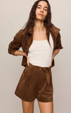 Load image into Gallery viewer, Ivory Suede Short, detail 1