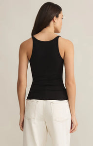 Second Skin Racer Tank in Black