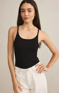 Second Skin Racer Tank in Black