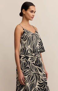 Nolan Palm Crop Tank
