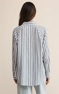 The Perfect Line Top in Boathouse Blue