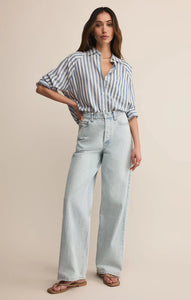 The Perfect Line Top in Boathouse Blue
