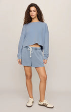 Load image into Gallery viewer, Circuit Knit Denim Sweatshirt