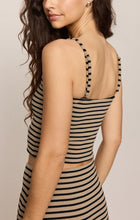 Load image into Gallery viewer, Caffari Stripe Tube Top Tank