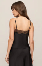 Load image into Gallery viewer, Kori Lace Inset Cami - Black