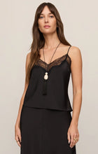 Load image into Gallery viewer, Kori Lace Inset Cami - Black