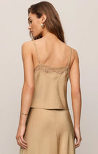 Load image into Gallery viewer, Kori Lace Inset Cami - Toast