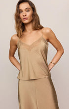 Load image into Gallery viewer, Kori Lace Inset Cami - Toast