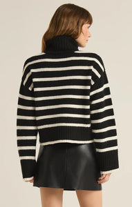 Black Stripe Josephine Sweater