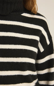 Black Stripe Josephine Sweater