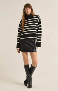 Black Stripe Josephine Sweater