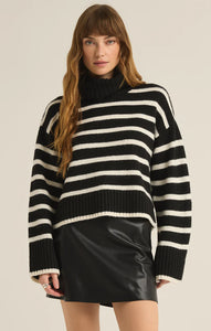 Black Stripe Josephine Sweater