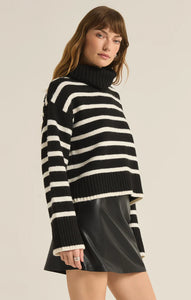 Black Stripe Josephine Sweater