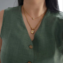 Load image into Gallery viewer, Double Chain Heart Pendant Necklace