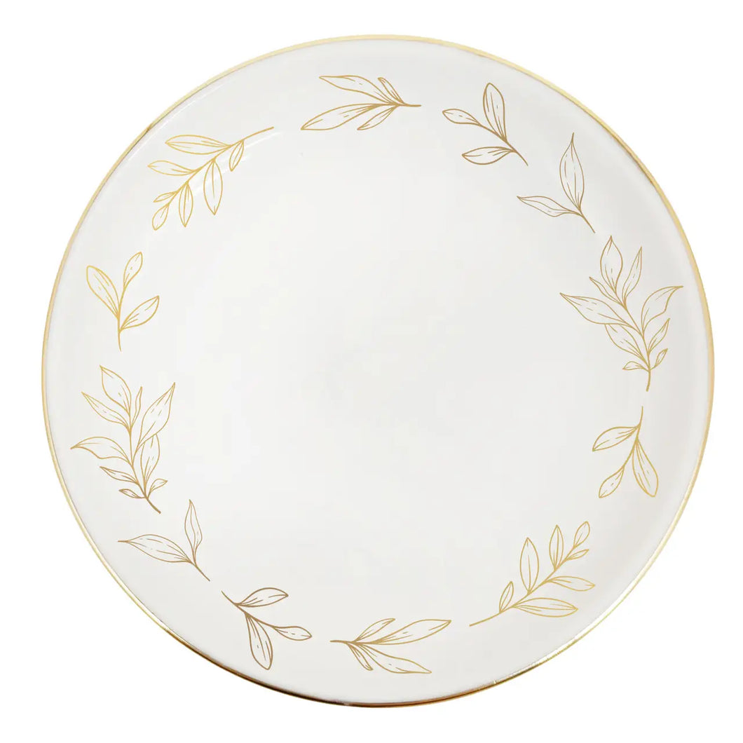 Gold Leaves Jewelry Dish