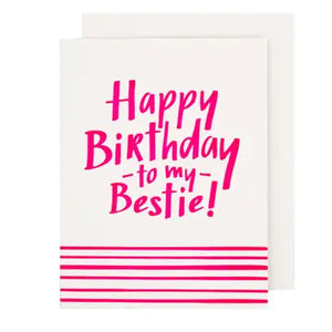 To my bestie birthday Card