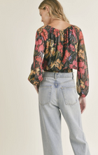 Load image into Gallery viewer, Black Among the Stars Smocked Top