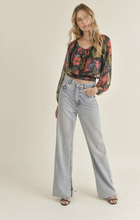 Load image into Gallery viewer, Black Among the Stars Smocked Top