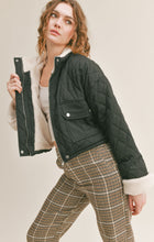 Load image into Gallery viewer, Black Ashton Quilted Jacket