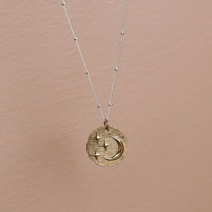Two Tone Celestial Necklace