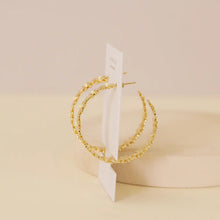 Load image into Gallery viewer, Daisy Chain Hoop Earrings