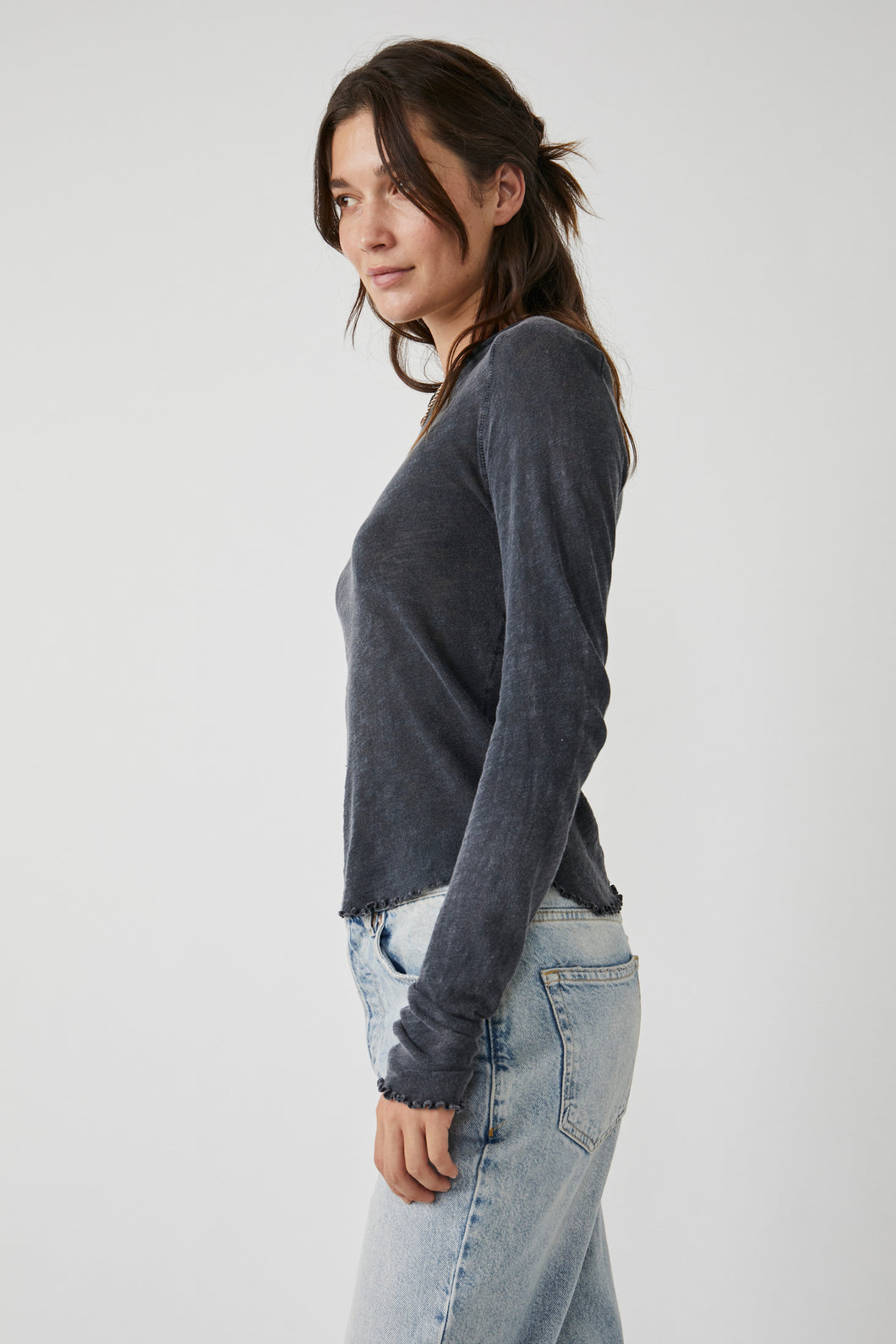 Black Be My Baby Long Sleeve Tee