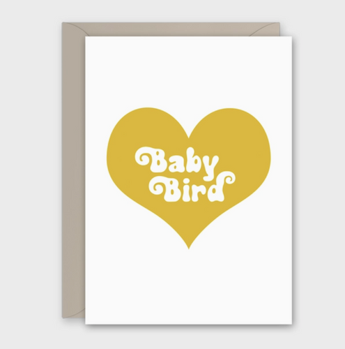 Baby Bird Heart Card