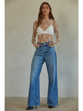 Load image into Gallery viewer, Aubrey Lace Top in Ivory