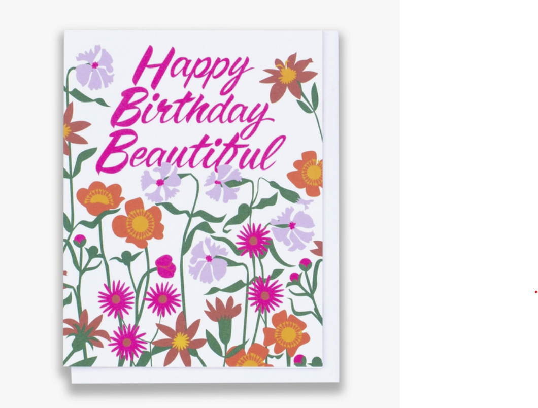 Beautiful Bright Birthday Flowers Card