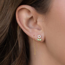 Load image into Gallery viewer, Daisy Petal Threader Earrings