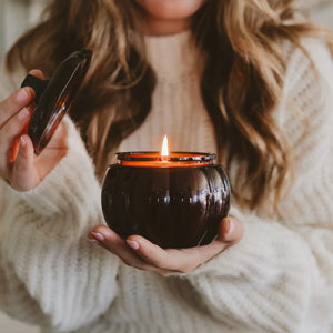 Hello Fall Pumpkin Candle