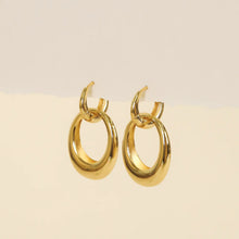 Load image into Gallery viewer, Gold Hoop - Coupled - Earrings