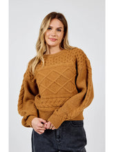 Load image into Gallery viewer, Jean Raised Knit Sweater