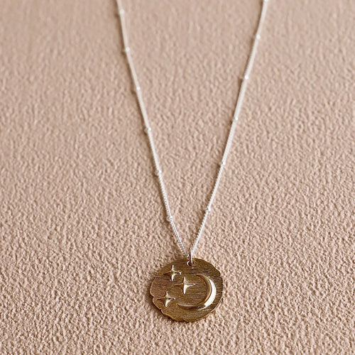 Two Tone Celestial Necklace