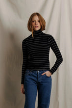 Load image into Gallery viewer, Cindy Stripe Turtleneck