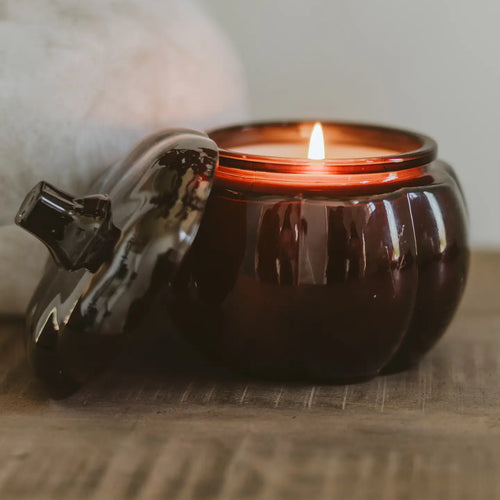 Hello Fall Pumpkin Candle