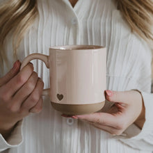 Load image into Gallery viewer, Blush Pink Heart Coffee Mug