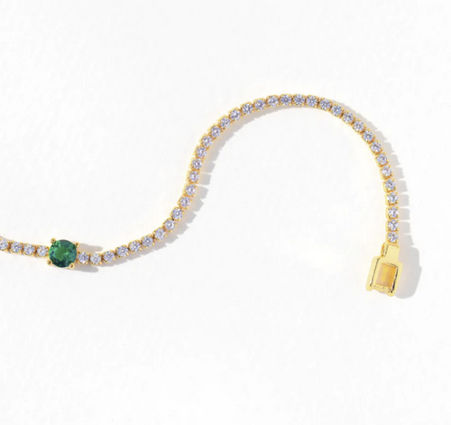 Enchanting Emerald Tennis Bracelet