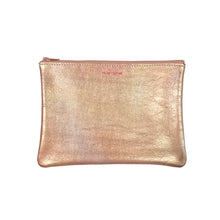 Load image into Gallery viewer, Metallic Medium Zip Pouch