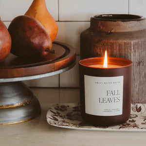 Fall Leaves Candle
