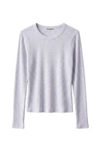 Load image into Gallery viewer, Flora Rib Crew Neck LS