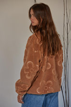Load image into Gallery viewer, Camel Floral Woven Jacket