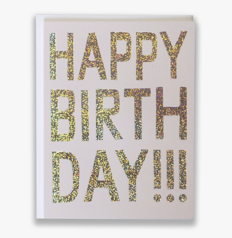 Glitter Foil Birthday Card