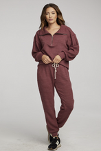 Load image into Gallery viewer, Mulberry Half Zip Pullover