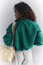 Load image into Gallery viewer, Mountain High Half Zip in Green Glow