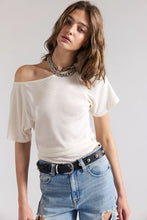 Load image into Gallery viewer, Lucy Off The Shoulder Tee in Sugar